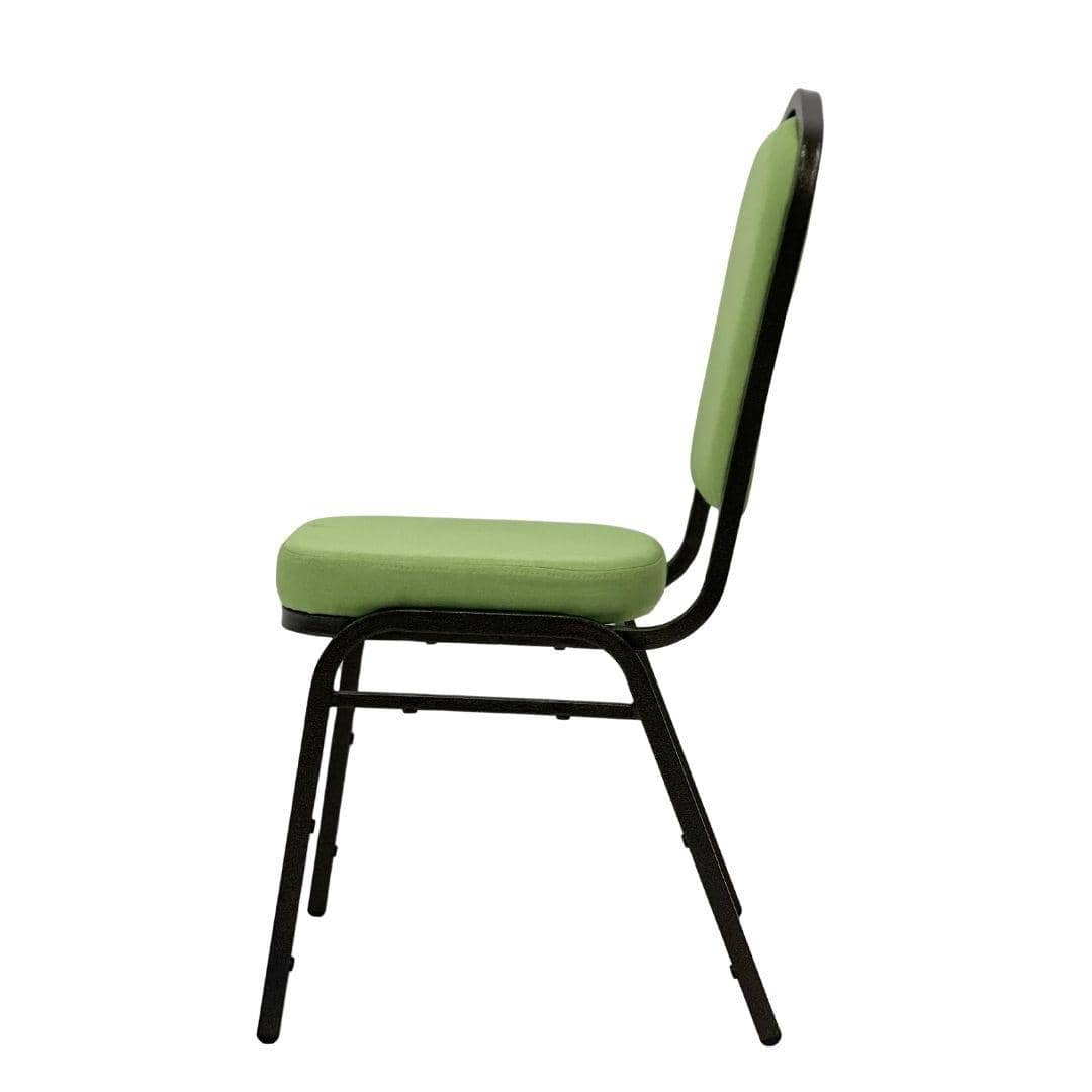 Chivari Sage Green Crown Back Banquet Chair on Gold Vein Frame CQCFSG-ZF-T