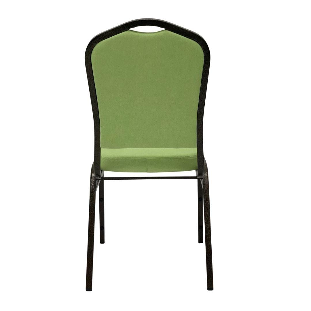 Chivari Sage Green Crown Back Banquet Chair on Gold Vein Frame CQCFSG-ZF-T