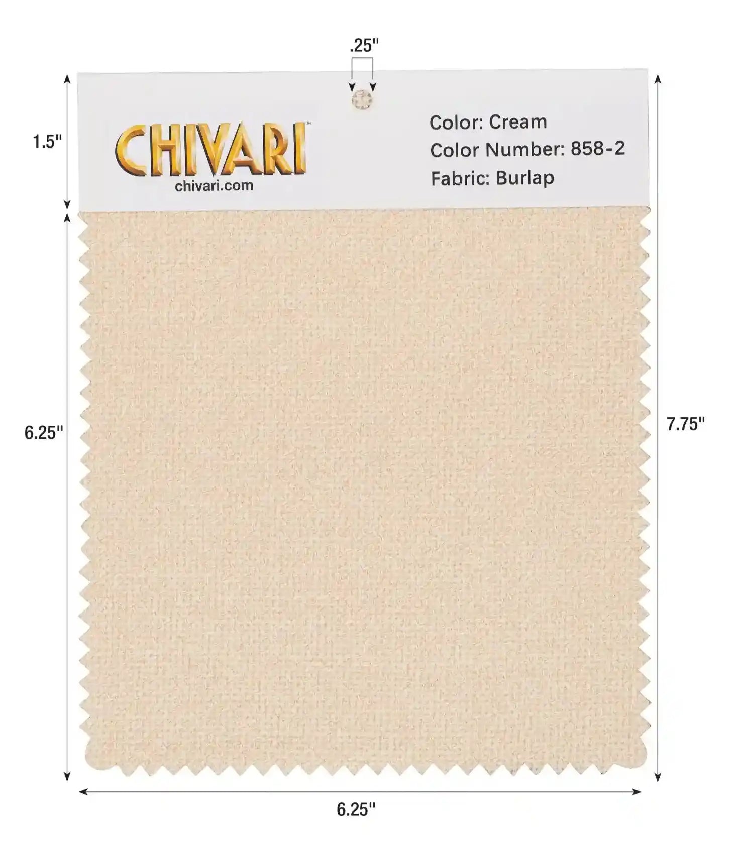 World’s Best Cushion Fabric Swatch – Cream