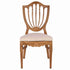 Chivari Chestnut Regal Resin Chair with Beige Linen Seat Pad CRGRC-ZG-T