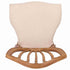 Chivari Chestnut Regal Resin Chair with Beige Linen Seat Pad CRGRC-ZG-T