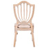 Chivari Rustic Smoke Regal Resin Chair with Beige Linen Seat Pad CRGRRS-ZG-T