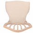 Chivari Rustic Smoke Regal Resin Chair with Beige Linen Seat Pad CRGRRS-ZG-T