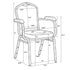 Chivari Ivory Vinyl Gold Frame Crown Back Banquet Chair with Arms CQCAVI-ZF-T
