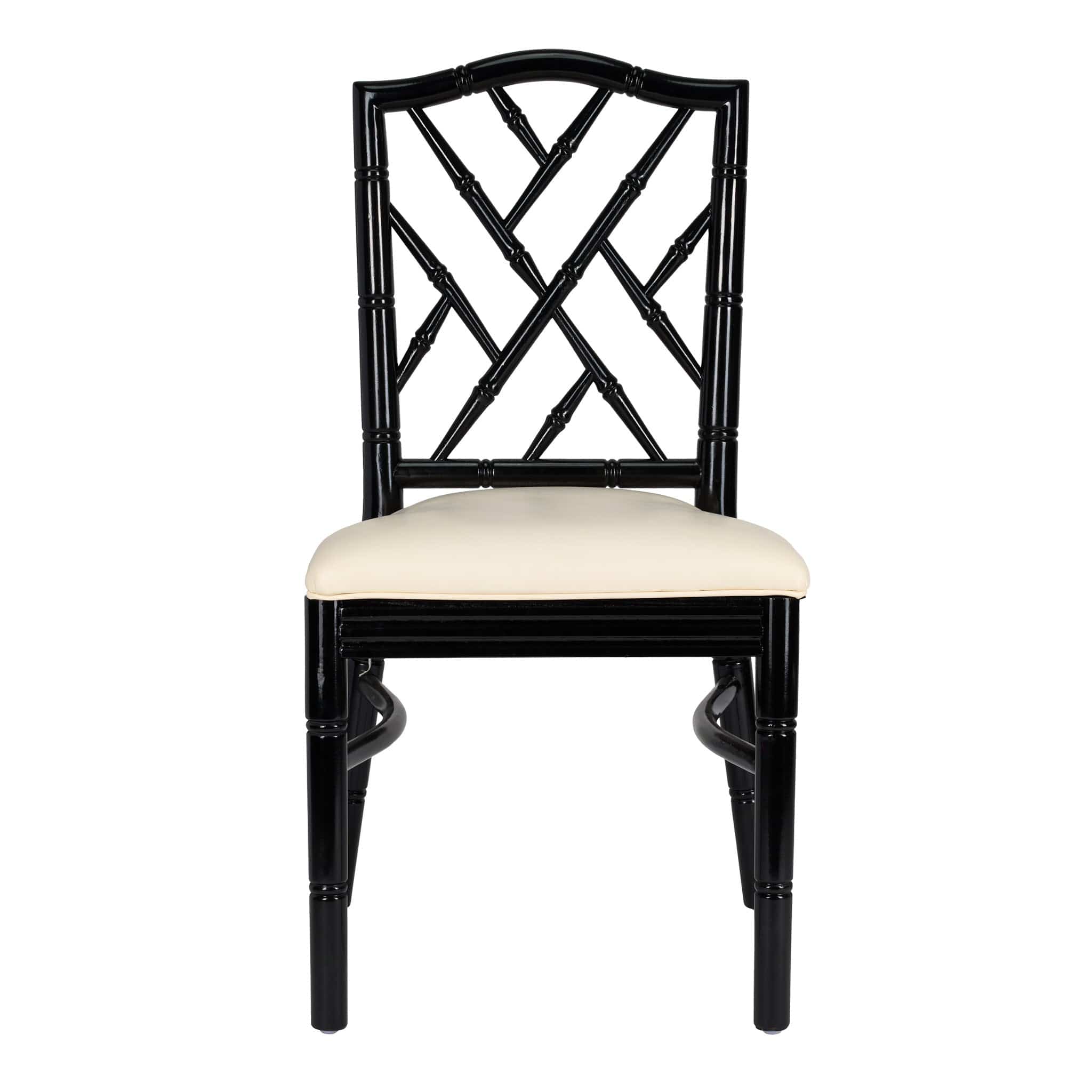 Chivari Black Ritz ToughWood™ Chair with Ivory Vinyl Seat CRWB-ZG-SO