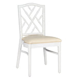 White Ritz ToughWood™ Chair with Ivory Vinyl Seat