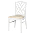 Chivari White Ritz ToughWood™ Chair with Ivory Vinyl Seat CRWW-ZG-SO