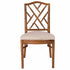 Chivari Chestnut Ritz Resin Chair with Beige Linen Seat CRZRCH-ZG