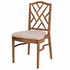 Chivari Chestnut Ritz Resin Chair with Beige Linen Seat CRZRCH-ZG