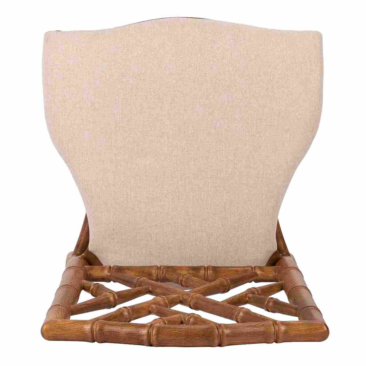 Chivari Chestnut Ritz Resin Chair with Beige Linen Seat CRZRCH-ZG