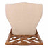 Chivari Chestnut Ritz Resin Chair with Beige Linen Seat CRZRCH-ZG