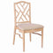 Chivari Natural Whitewash Ritz Resin Chair with Beige Linen Seat CRZRNW-ZG