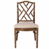 Chivari Rustic Fruitwood Ritz Resin Chair with Beige Linen Seat CRZRRF-ZG