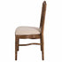 Chivari Rustic Fruitwood Ritz Resin Chair with Beige Linen Seat CRZRRF-ZG