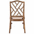 Chivari Rustic Fruitwood Ritz Resin Chair with Beige Linen Seat CRZRRF-ZG