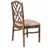 Chivari Rustic Fruitwood Ritz Resin Chair with Beige Linen Seat CRZRRF-ZG