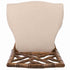 Chivari Rustic Fruitwood Ritz Resin Chair with Beige Linen Seat CRZRRF-ZG