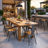 Chivari Light Wood Tolix Bar Stool Wood Seat STWBL-AX-T