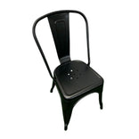 Black All Weather Tolix Style Resin Chair