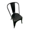 Black All Weather Tolix Style Resin Chair