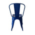 Blue All Weather Tolix Style Resin Chair