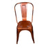 Copper Finish with Black Distressed All Weather Tolix Style Resin Chair