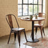 Metallic Black Finish with Copper Distressed All Weather Tolix Style Resin Chair