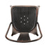 Metallic Black Finish with Copper Distressed All Weather Tolix Style Resin Chair