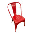 Red All Weather Tolix Style Resin Chair