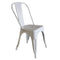 White All Weather Tolix Style Resin Chair