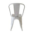White All Weather Tolix Style Resin Chair