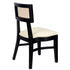 Chivari Black ToughWood™ Tessera Dining Chair with Ivory Vinyl Seat and Rattan Back CTWBIR-ZG-SO