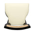 Chivari Black ToughWood™ Tessera Dining Chair with Ivory Vinyl Seat and Rattan Back CTWBIR-ZG-SO