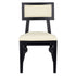 Chivari Black ToughWood™ Tessera Dining Chair with Ivory Vinyl Seat and Back CTWBIV-ZG-SO
