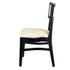 Chivari Black ToughWood™ Tessera Dining Chair with Ivory Vinyl Seat and Back CTWBIV-ZG-SO