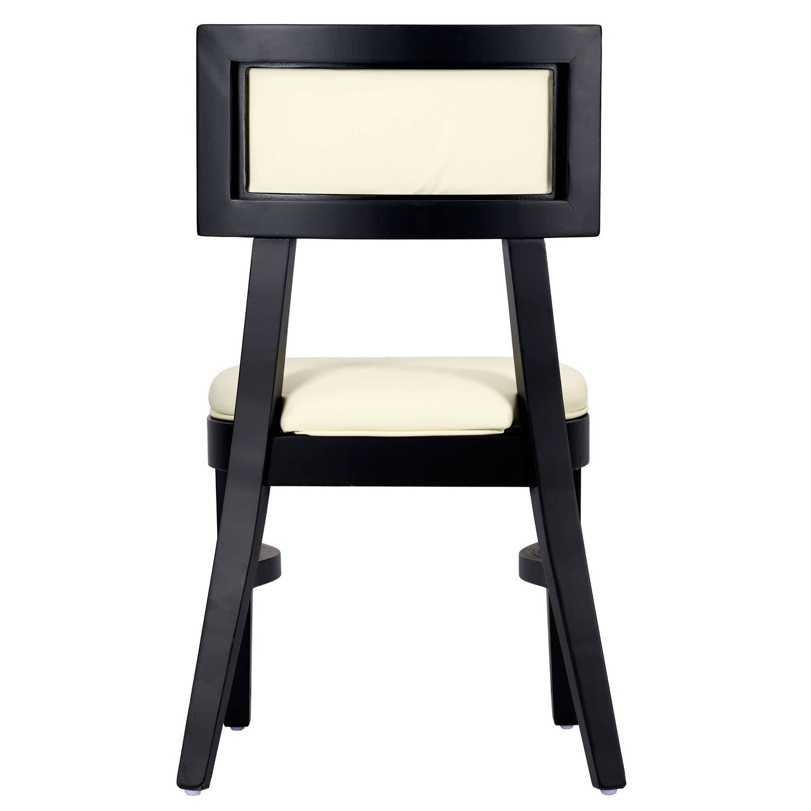 Chivari Black ToughWood™ Tessera Dining Chair with Ivory Vinyl Seat and Back CTWBIV-ZG-SO