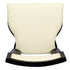 Chivari Black ToughWood™ Tessera Dining Chair with Ivory Vinyl Seat and Back CTWBIV-ZG-SO