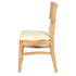 Chivari Natural ToughWood™ Tessera Dining Chair with Ivory Vinyl Seat and Rattan Back CTWNIR-ZG