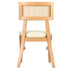 Chivari Natural ToughWood™ Tessera Dining Chair with Ivory Vinyl Seat and Rattan Back CTWNIR-ZG