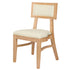 Chivari Natural ToughWood™ Tessera Dining Chair with Ivory Vinyl Seat and Vinyl Back CTWNIV-ZG-SO