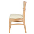 Chivari Natural ToughWood™ Tessera Dining Chair with Ivory Vinyl Seat and Vinyl Back CTWNIV-ZG-SO