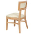 Chivari Natural ToughWood™ Tessera Dining Chair with Ivory Vinyl Seat and Vinyl Back CTWNIV-ZG-SO