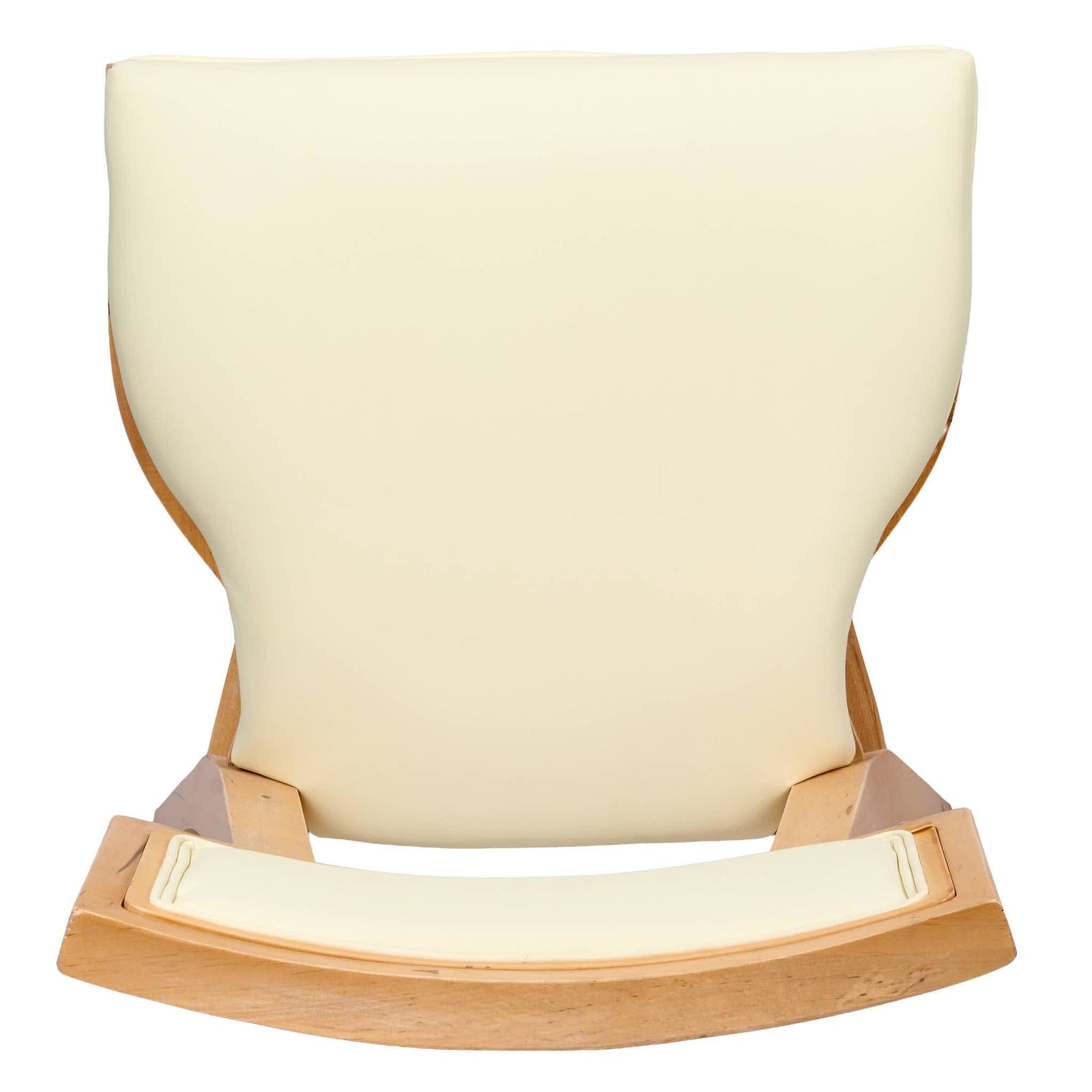 Chivari Natural ToughWood™ Tessera Dining Chair with Ivory Vinyl Seat and Vinyl Back CTWNIV-ZG-SO