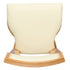 Chivari Natural ToughWood™ Tessera Dining Chair with Ivory Vinyl Seat and Vinyl Back CTWNIV-ZG-SO