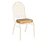 Chivari Beige Fabric Pattern 2.5" Cushion for Crown, Dome and Square Banquet Chairs CUSH-BNQ-BEFP-ZF