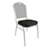 Chivari Black Fabric 2.5" Cushion for Crown, Dome and Square Banquet Chairs CUSH-BNQ-BF-ZF