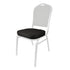 Chivari Black Fabric 2.5" Cushion for Crown, Dome and Square Banquet Chairs CUSH-BNQ-BF-ZF