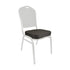 Chivari Black Fabrric with Gold Dots 2.5" Cushion for Crown, Dome and Square Banquet Chairs CUSH-BNQ-BFGD-ZF
