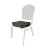 Chivari Black Fabrric with Gold Dots 2.5" Cushion for Crown, Dome and Square Banquet Chairs CUSH-BNQ-BFGD-ZF