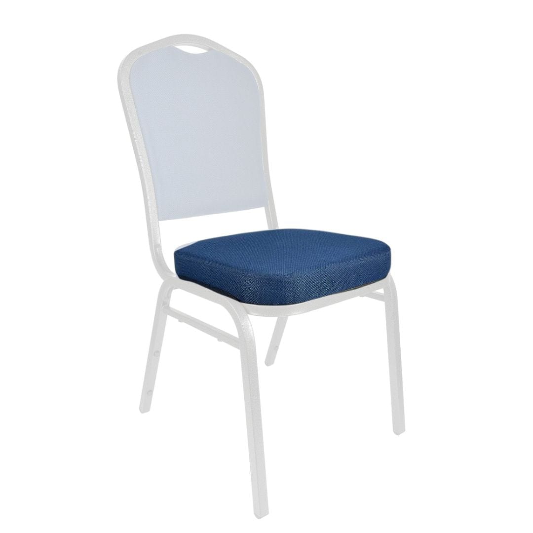 Chivari Navy Blue Fabric 2.5" Cushion for Crown, Dome and Square Banquet Chairs CUSH-BNQ-BLUF-ZF